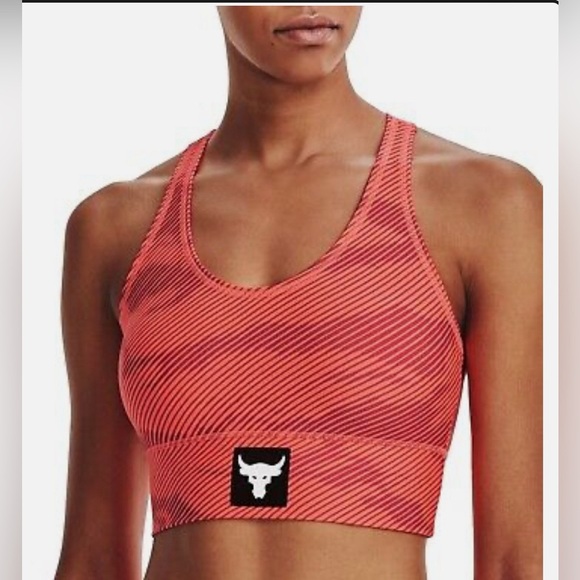 Under Armour Women's Project Rock HeatGear® Sports Bra size small NWT - Picture 1 of 8